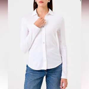 Goldie Lewinter Jersey and Slub Button Down